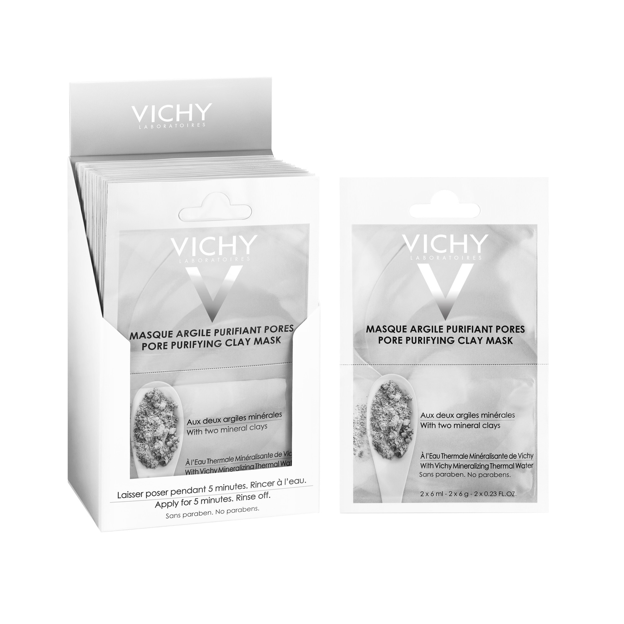 Vichy masca minerala de fata cu efect calmant 2*6ml - Dermologic - Necesar & Suficient