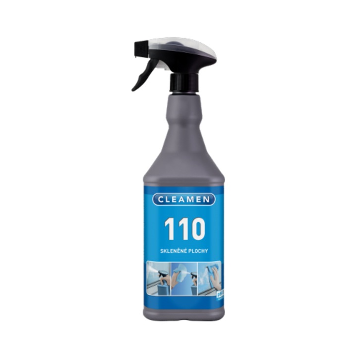 Solutie profesionala pentru suprafete din sticla, Cleamen 110, 1L