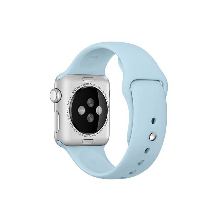 Curea compatibila cu Apple Watch 1/2/3/4, Bratara Sport din Silicon, 42mm, Turcoaz