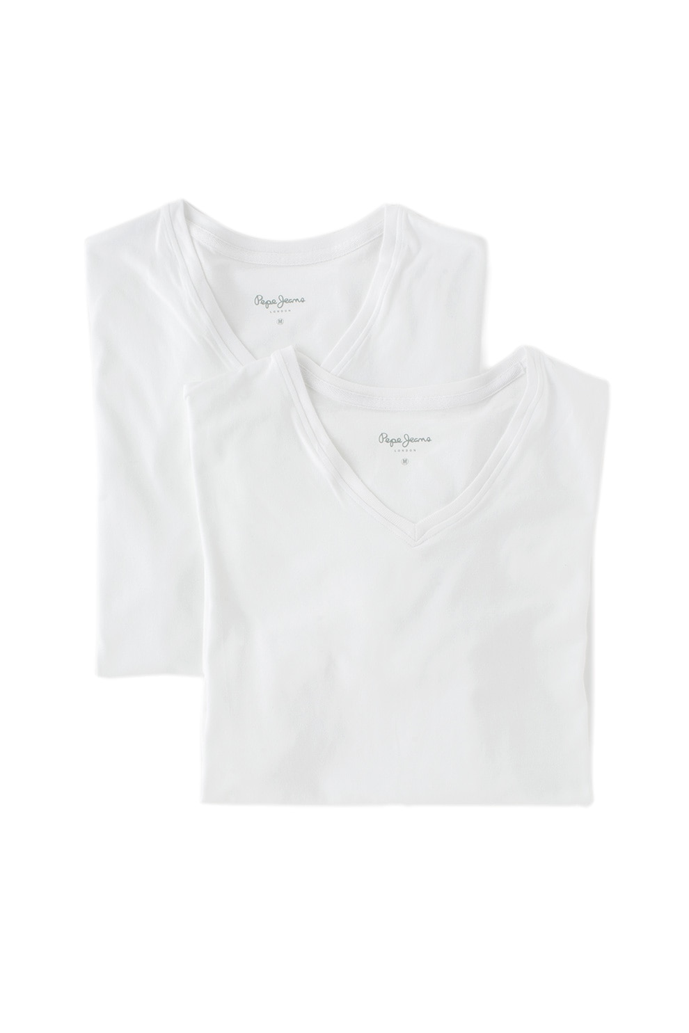 Pepe Jeans London, Set de tricouri Aiden - 2 piese, Alb, L