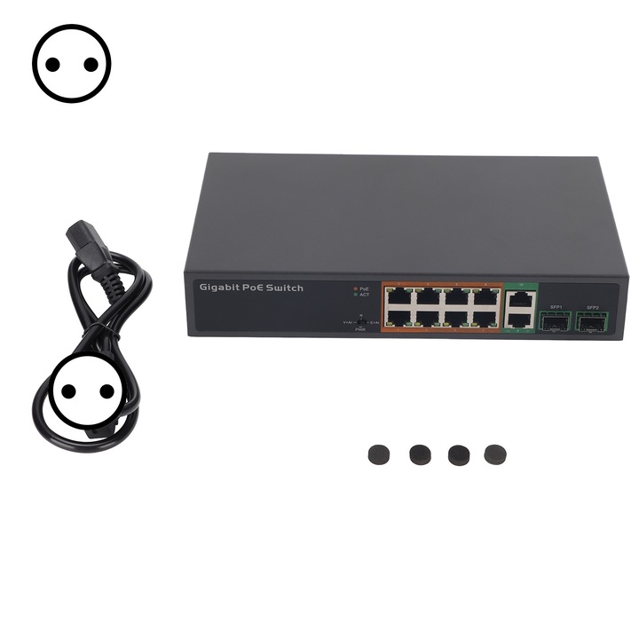 Camera de securitate pentru bebelusi Alarma de detectare a miscarii Audio cu 2 cai Viziune de noapte Reducere zgomot Stocare video 110‑220V pentru priza SUA de acasa