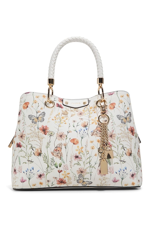 Aldo, Шопинг чанта Lothycan от еко кожа с метален аксесоар, Многоцветен