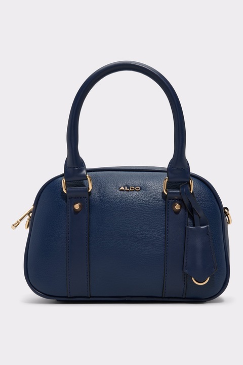 Aldo, Geanta crossbody din piele ecologica Leanie, Albastru inchis