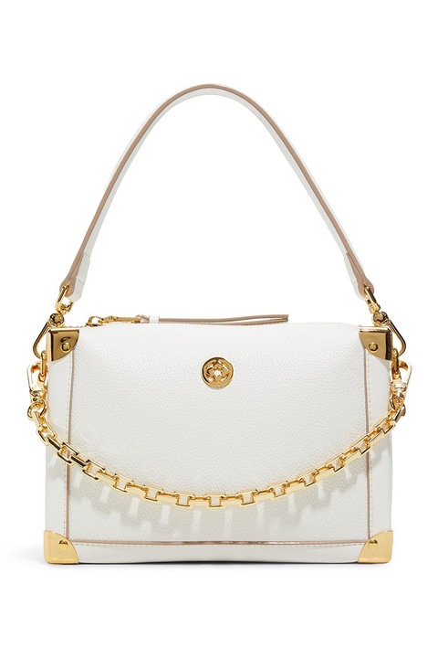 Aldo, Geanta crossbody de piele ecologica Valeriana, Alb