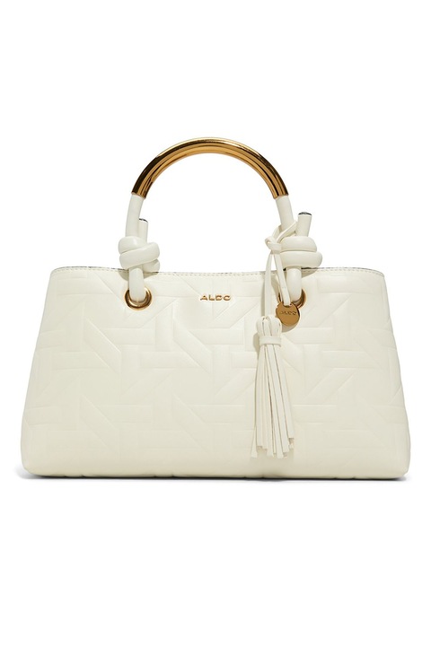 Aldo, Geanta din piele ecologica cu maner si bareta detasabila, Crem