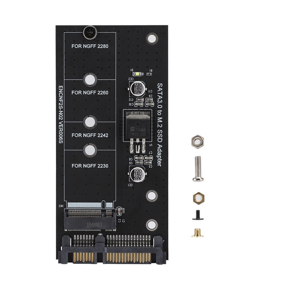 Card adaptor M.2 NGFF la SATA 22PIN, suport SSD SATA, dimensiuni