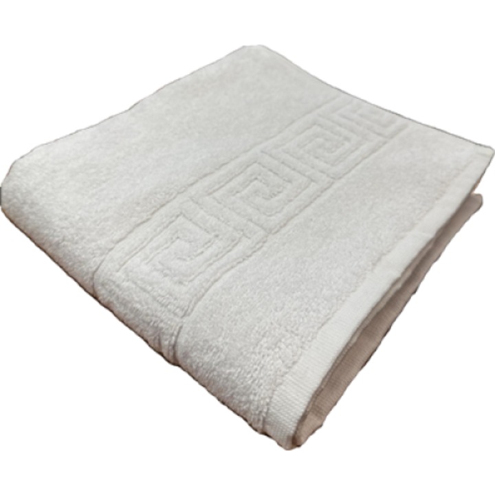 Prosop Apollo, Bumbac 100%, Home, Hotel, Horeca, 50x90, Grek, Alb