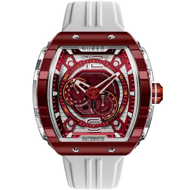 Ceas barbatesc Nubeo NB-6087-02, Automatic, 49mm, 5ATM