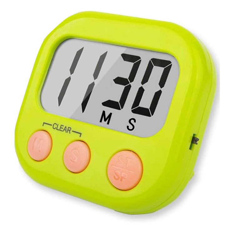 Таймери за класна стая за учители, деца, голям магнитен дигитален хронометър 1 пакет зелен