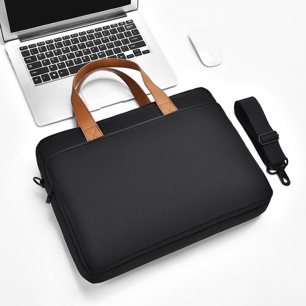 Geanta laptop Peysaitr, poliester, negru