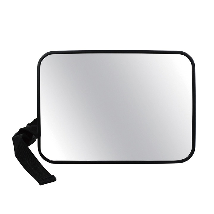 Oglinda auto pentru supravegherea bebelusului, 23.5x15cm, neagra, instalare usoara