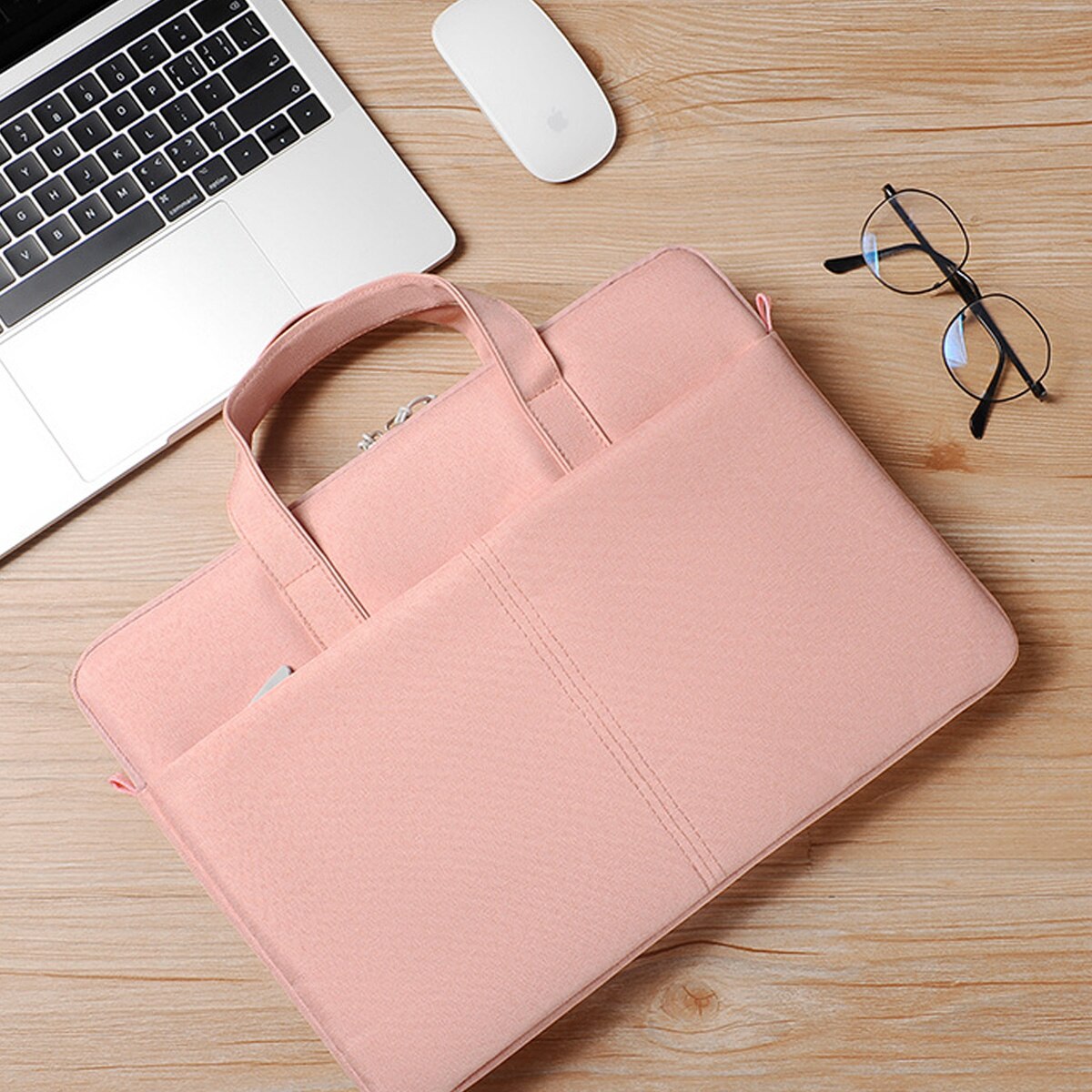 Geanta laptop HERUSI 360 protectie multifunctionala poliester gri negru roz albastru