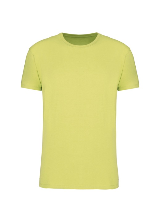 Tricou clasic pentru barbati, Kariban, 185g, Galben lamaie