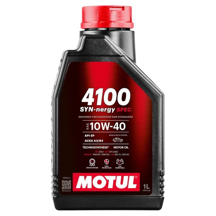 Motul 4100 syn-nergy spec 10W40 motorolaj - 1L