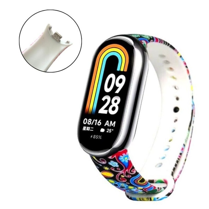 Curea pentru Xiaomi Smart Band 8 / Xiaomi Smart Band 9, multicolor, modeul 1
