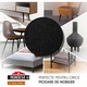 Set 48 Buc Tampoane Autoadezive din Pasla, Protectii pentru Picioare Scaune, Mese si Mobilier, MONDESA®, Ideale pentru Protectie Parchet si Pardoseala, Ø 2.5 cm, Grosime 0,5 cm, Negru
