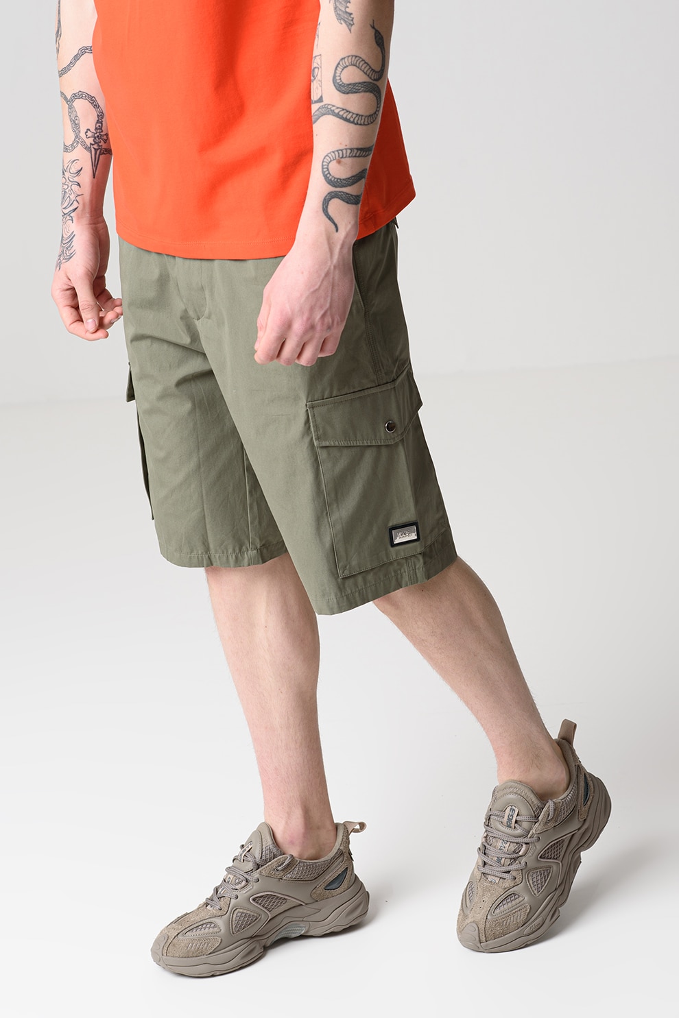 Karl Lagerfeld, Bermude cargo uni, Verde feriga, M