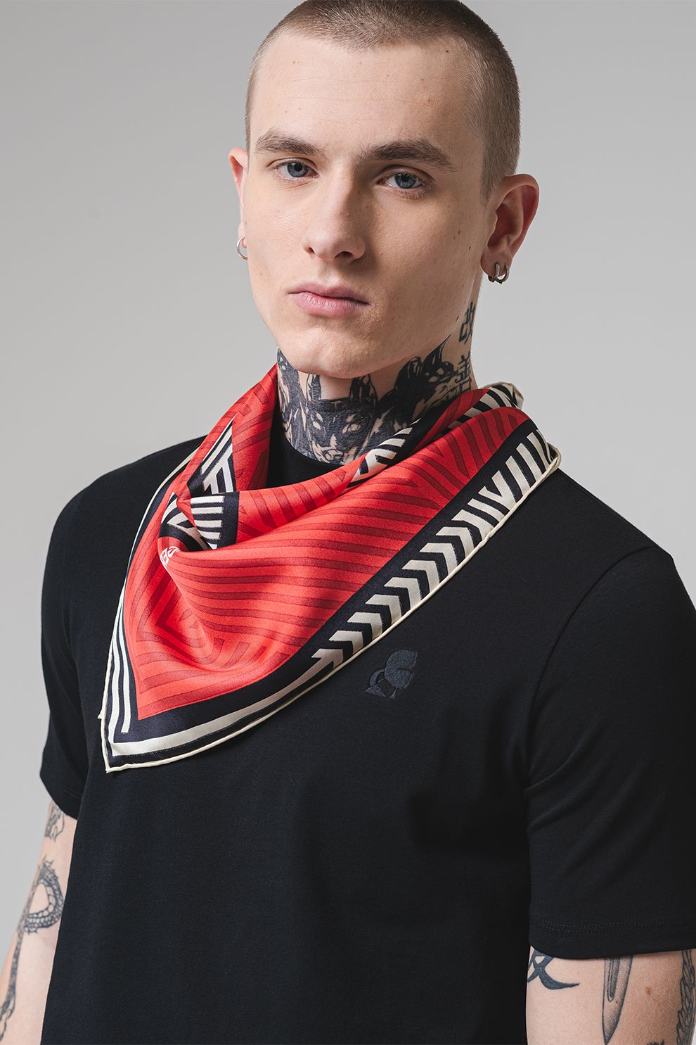 Karl Lagerfeld, Tricou regular-fit cu model uni, Negru, M