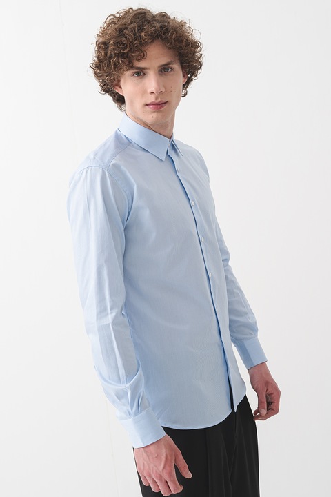 Karl Lagerfeld, Camasa cu maneci lungi, Albastru azur