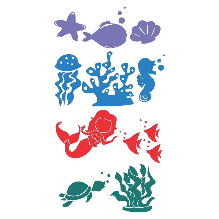 Paradisul Acvatic - Sticker decorativ camera copii