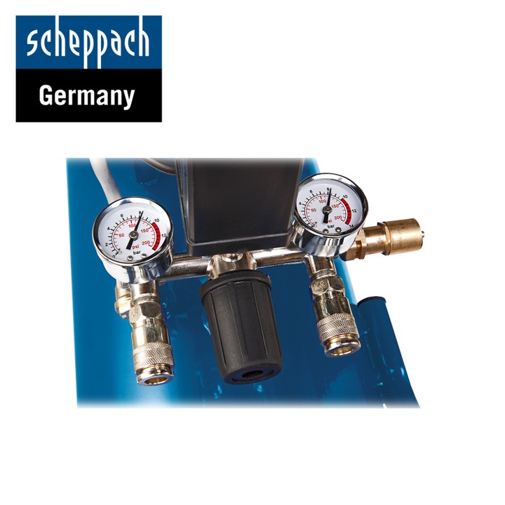 Двуцилиндров компресор Scheppach HC53DC, 50л, 2200 W97 dB