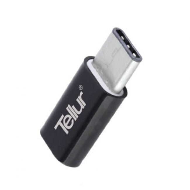 Adaptor Tellur USB-C - MicroUSB, Negru