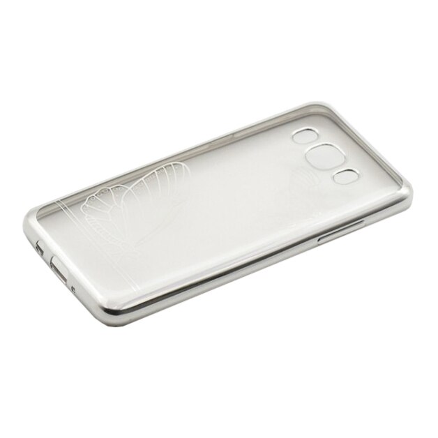 Husa de protectie Tellur Silicon pentru Samsung J5 2016, Butterfly Silver