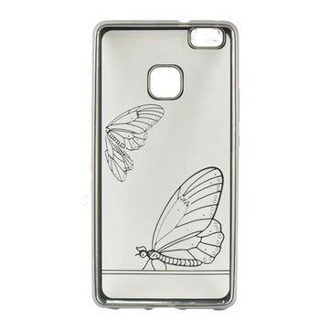 Husa de protectie Tellur Silicon pentru Huawei P9 lite, Butterfly Silver