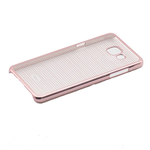 Husa de protectie Tellur Hardcase pentru Samsung A5 2016, Horizontal Stripes Rose