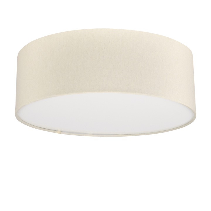 Плафон Electro Style, MOON, Метал, PVC, Текстил, Бежов, 39 x 13