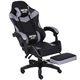 Гейминг стол INFINI Espace Gray, сив, Регулируема облегалка, Поставка за крака