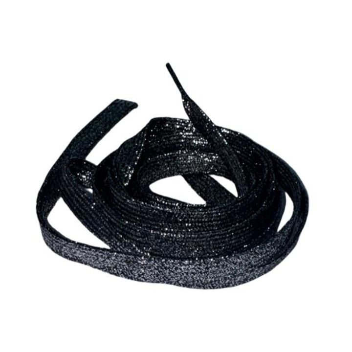 Sireturi cu sclipici negru