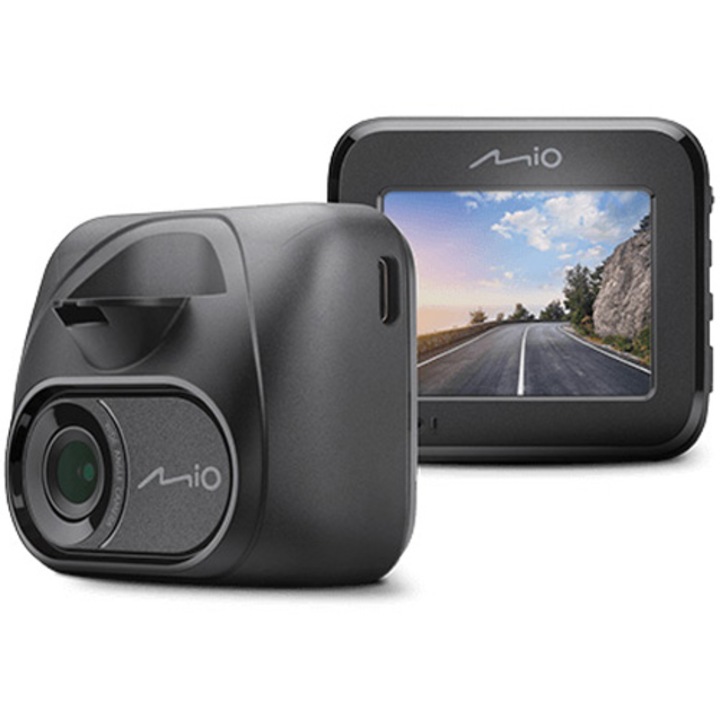 Видеорегистратор Mio MiVue™ C590, Full HD 1080p, Sony STARVIS™ CMOS сензор, Предупреждение за радарна камера, Черен
