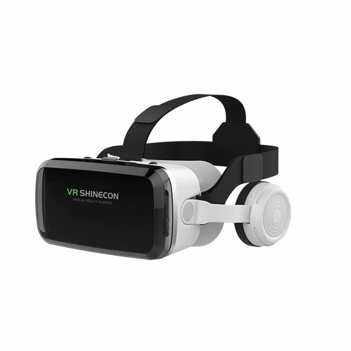 VR 4.0 очила, VR Shinecon, 80 инча, IMAX ефект, бели