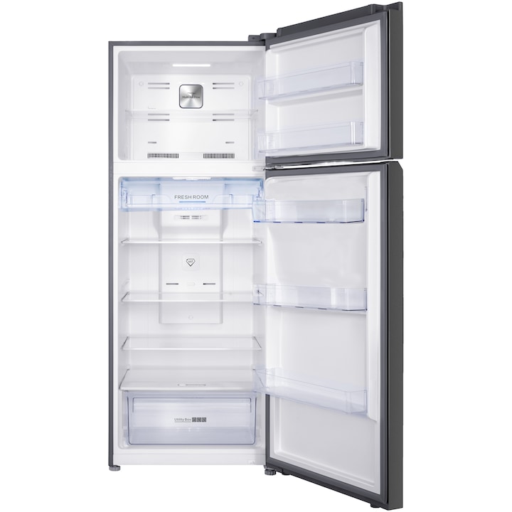 Frigider cu doua usi Tesla RD4650XTBE, 465 l, Total No Frost, Clasa E, Display extern, Control electronic, Lumina LED, H 185, Negru