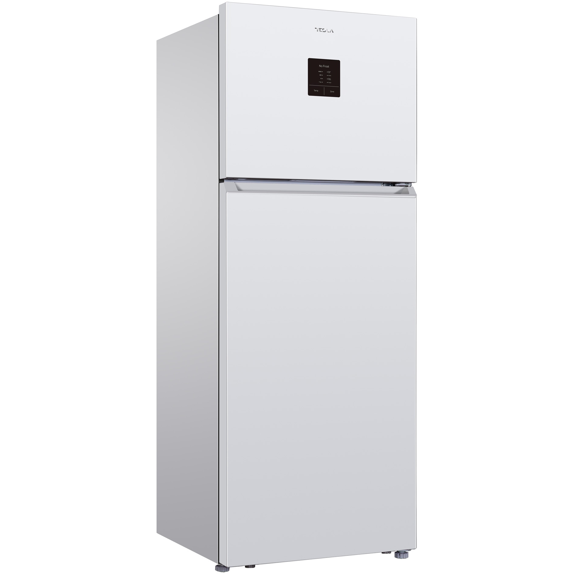 Frigider cu doua usi Tesla RD4650FTE, 465 l, Total No Frost, Clasa E, Display extern, Control electronic, Lumina LED, H 185, Alb