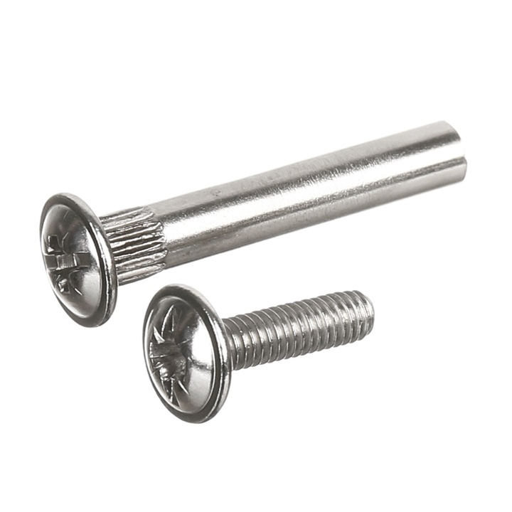 Surub conector, cap bombat, 31-44 mm, M4 (set 4 buc)