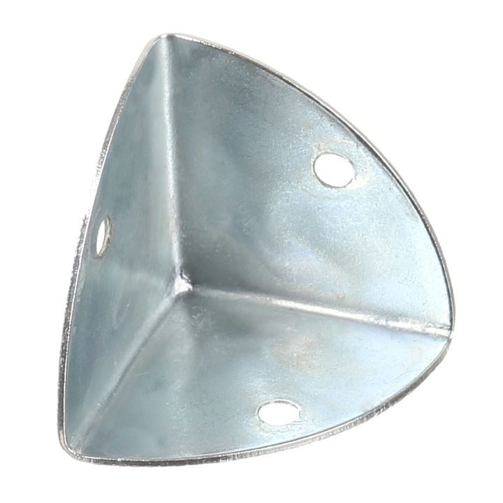 Coltar metalic, pentru cutii, otel, 36 x 36 x 36 mm, argintiu