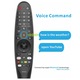 Telecomanda universala, Compatibil cu LG Magic Remote, OLED W9, E9, C9, seria B9 Modele NanoCell, cu recunoastere vocala, 2 AAA baterii