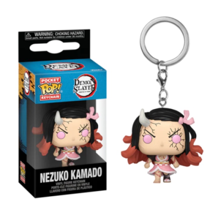 Figura Kulcstartó Funko Pop: Demon Slayer: Kimetsu no Yaiba Kulcstartók 4 cm Nezuko Kamado (Démon forma)