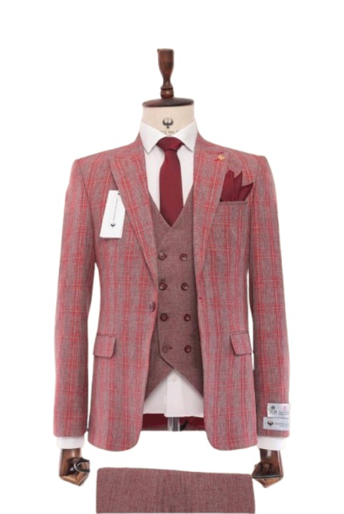 Costum Barbati F-5, Rosu inchis