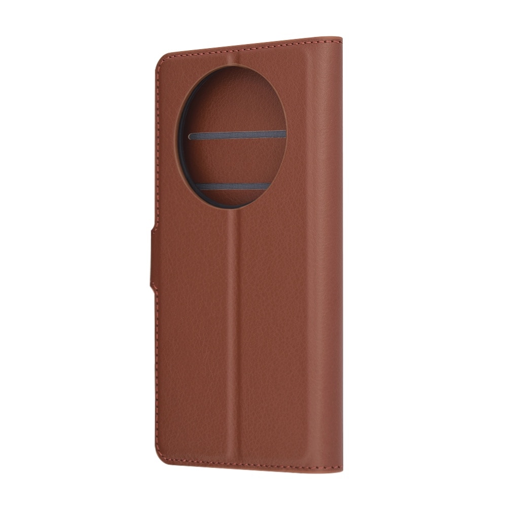 Husa pentru Honor Magic 7 Lite Tip Carte, Leather Folio, Functie de Stand, Calitate Premium, Antisoc, Protectie Sporita, Maro