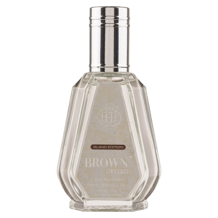 Brown Orchid Blanc Edition Eau de Parfum, Fragrance World, Unisex, 50 ml