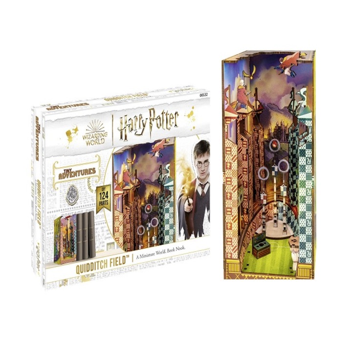 Puzzle 3D miniatura Harry Potter Quiddich Field, 124 piese, REVELL
