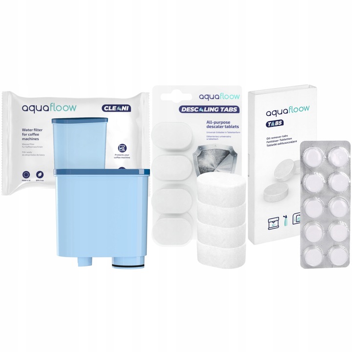 Kit intretinere aparat di cafea, 3 bucati, Aquafloow, compatibil cu Philips/Saeco