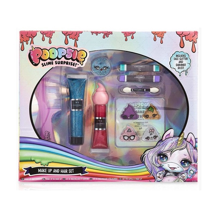 Poopsie Slime Surprise haj- és sminkkészlet gyerekeknek, 68-0013