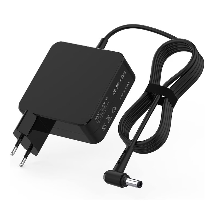 Incarcator pentru Laptop, 65W, 19V 3.42A, mufa 5.5 x 2.5mm, compatibil cu laptopuri Asus, Negru