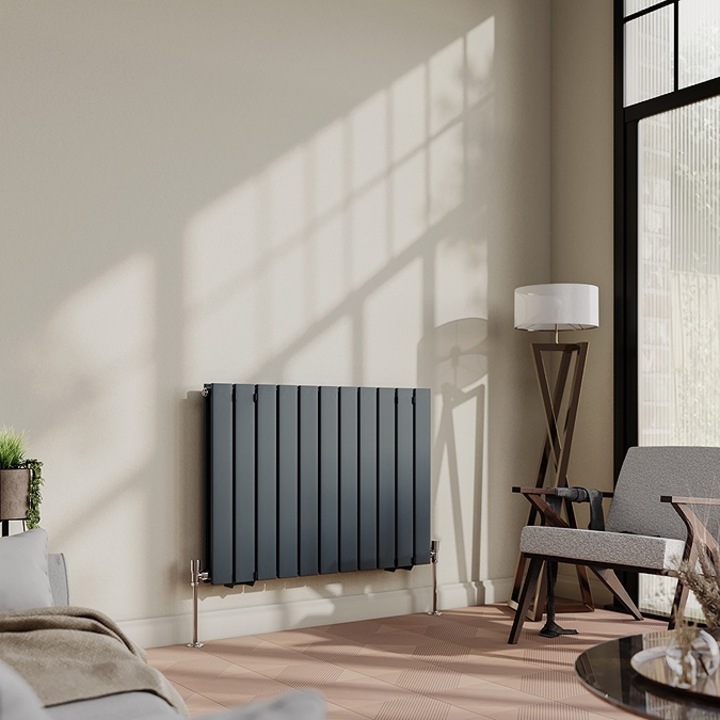 Radiator (calorifer) din otel, 22 elementi, antracit, latime 83 cm ...