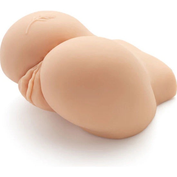 ACT Big A** vagina maszturbátor, 2 lyukkal, vízálló, 21x22,5x13cm