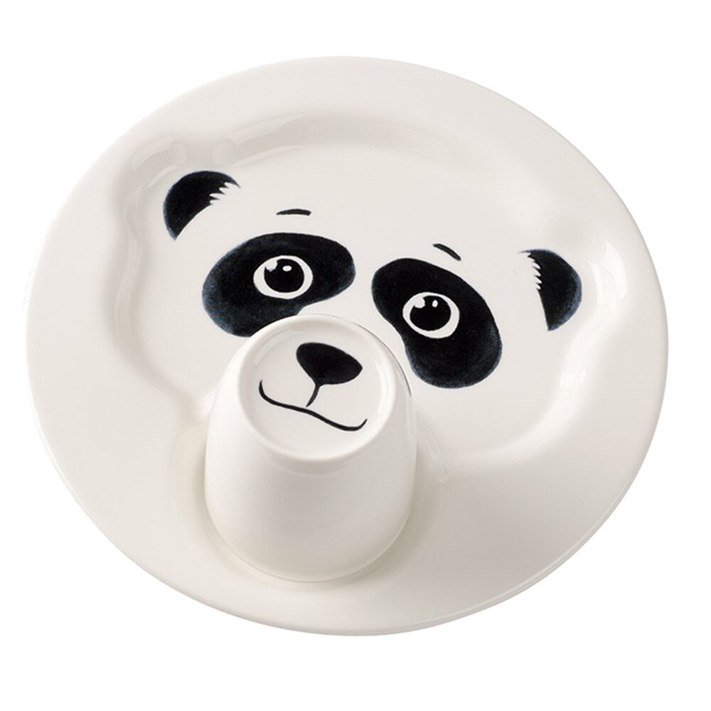Set farfurioara+cana pentru copii Villeroy&Boch, colectie Animal Friends, model panda, premium portelan